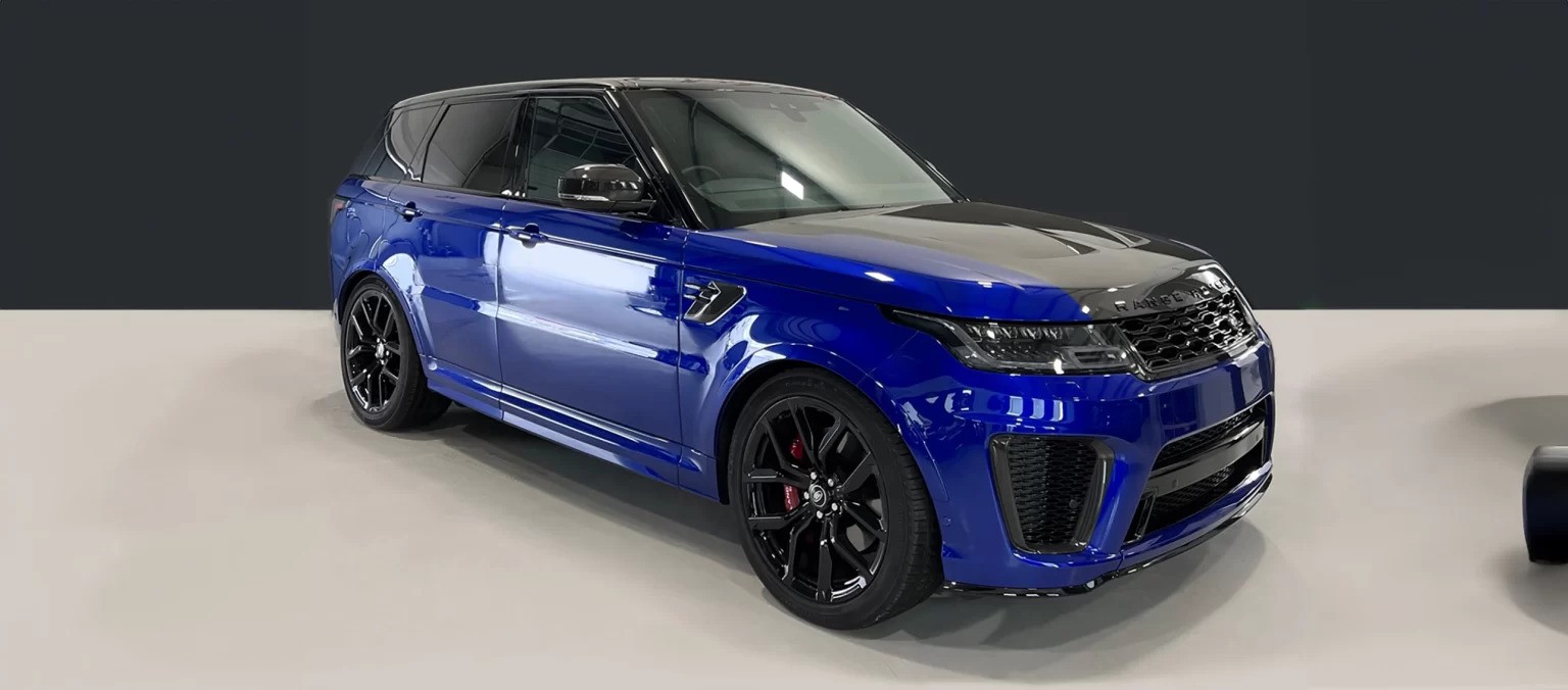 range rover svr blue